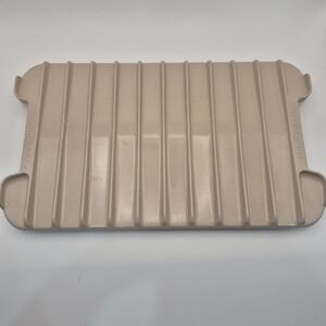 Anchor Hocking Microwave Bacon Meat Pan, Roasting Rack Pan PM-479-TI, Microware